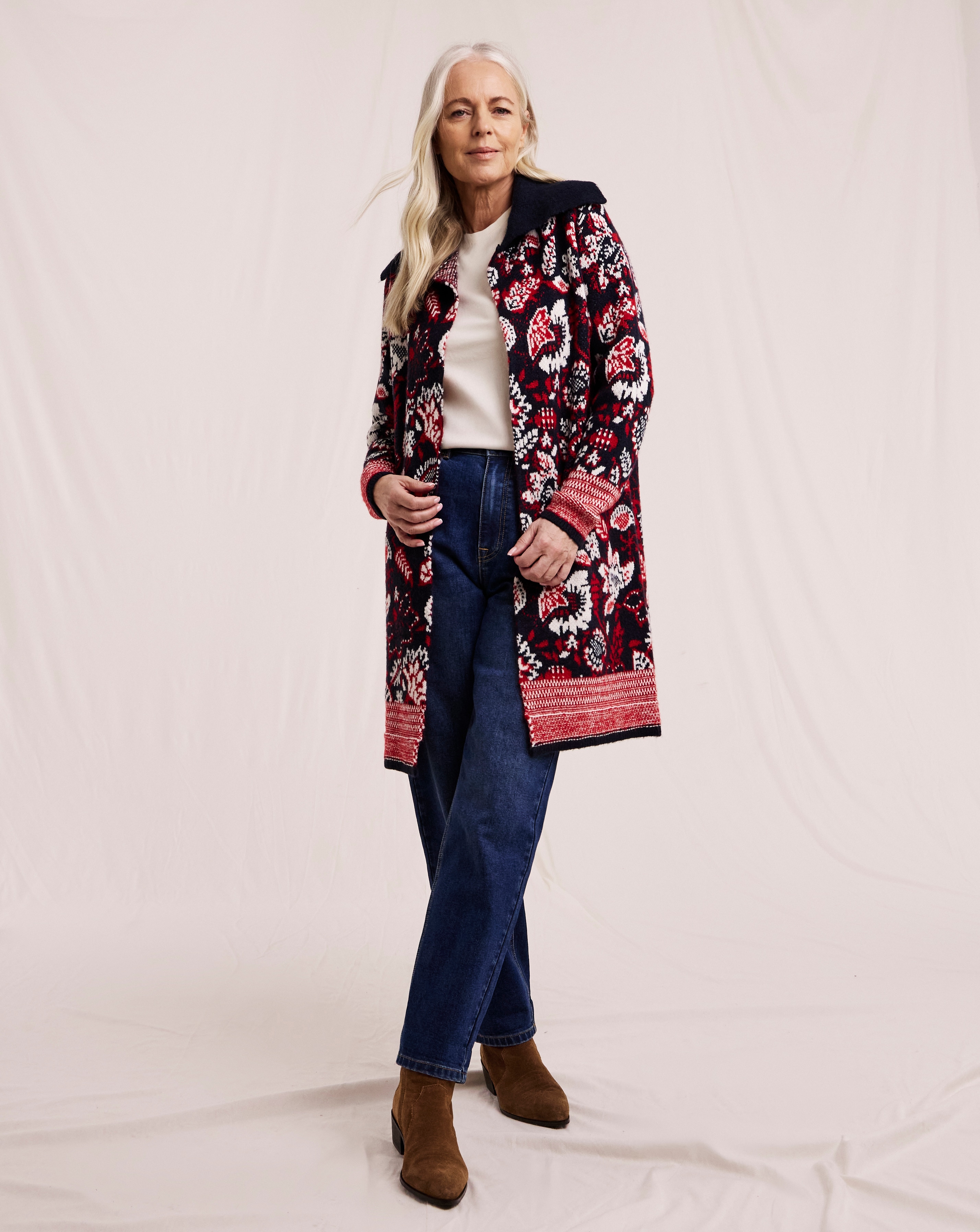 Julipa Patterned Coatigan