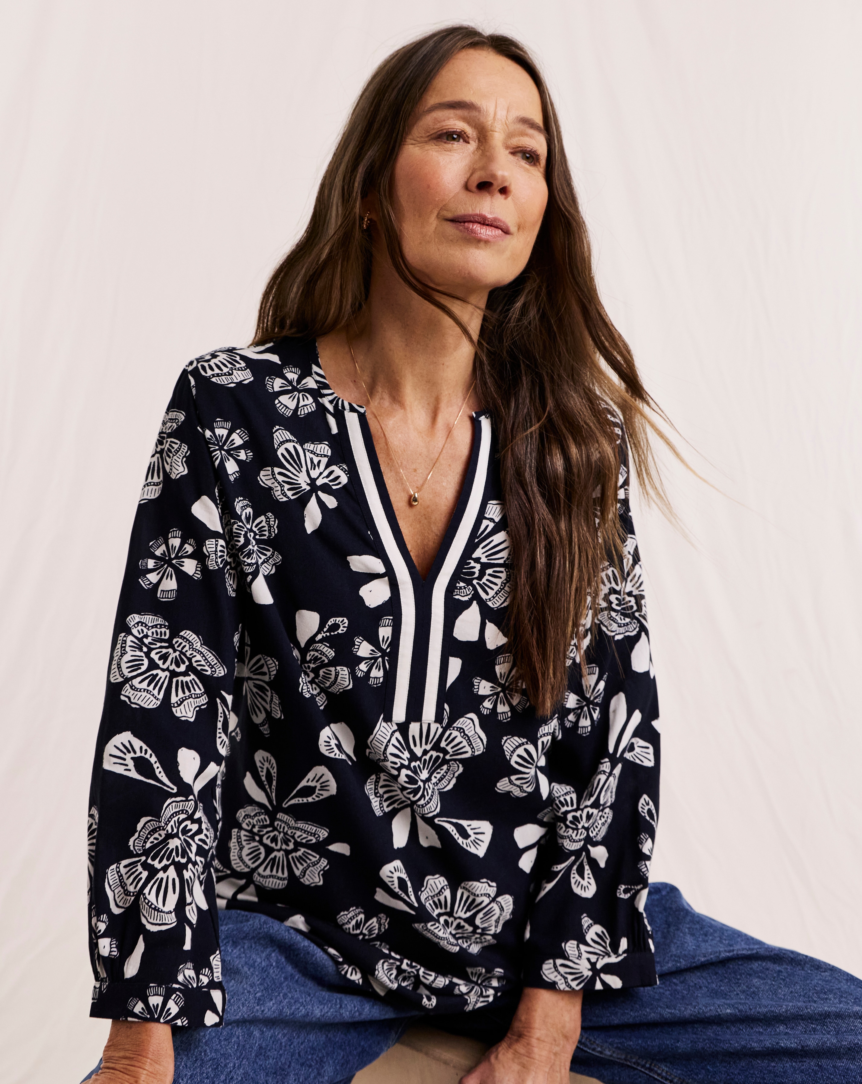 New In - Julipa Contrast Print Blouse