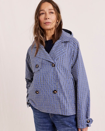 Julipa Check Print Short Trench