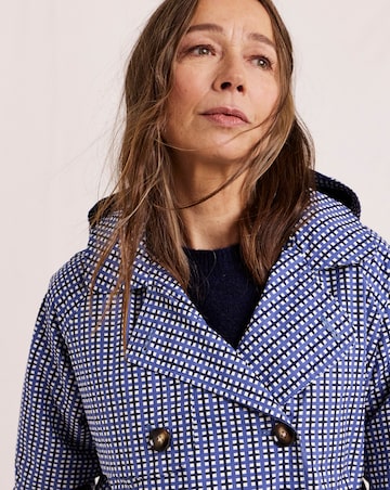 Julipa Check Print Short Trench