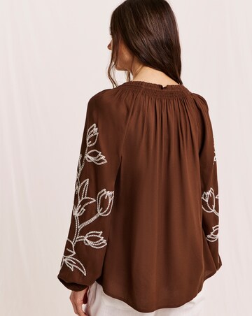 Julipa Embroidered Sleeve Blouse