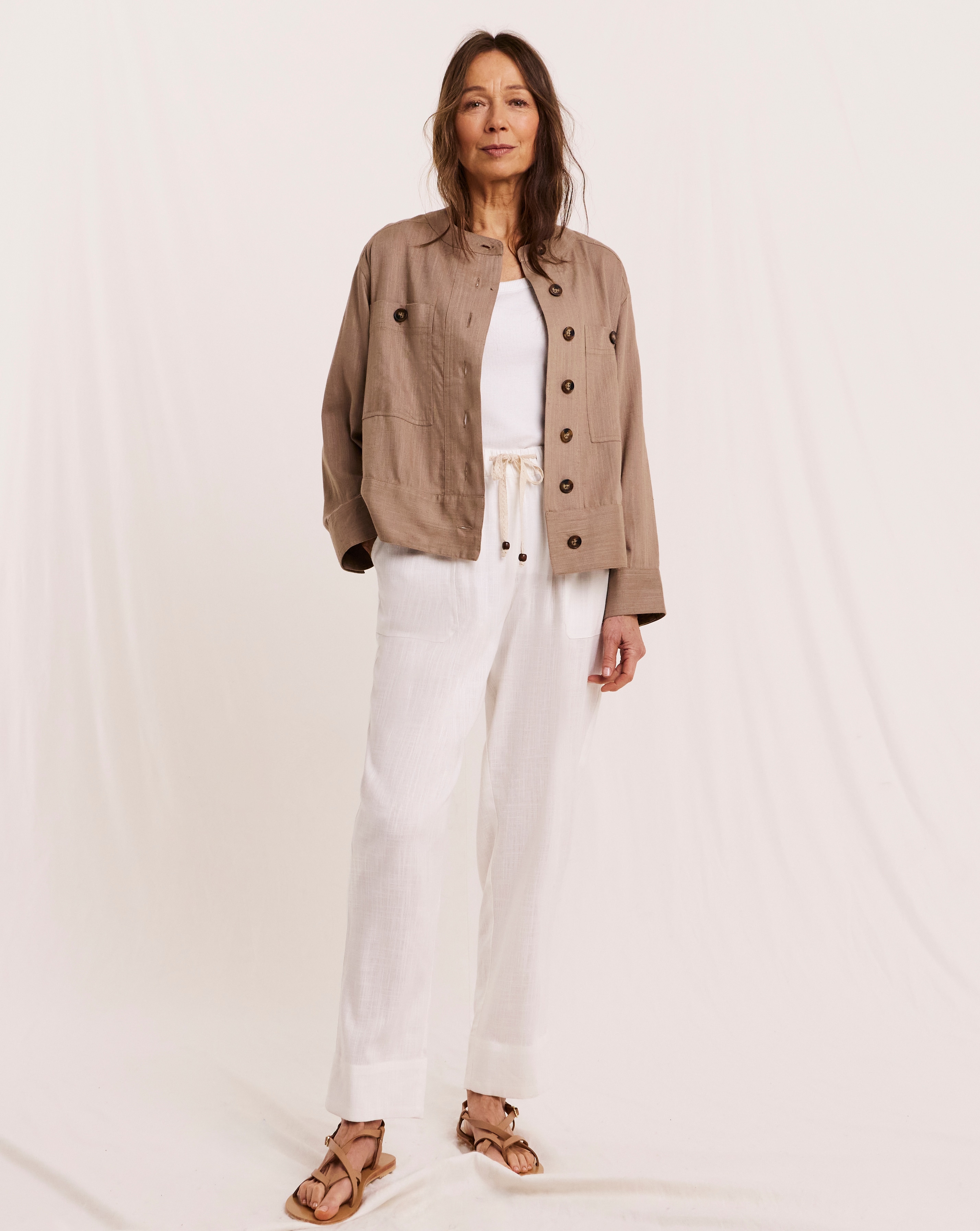 New In - Julipa Tapered Linen Trousers