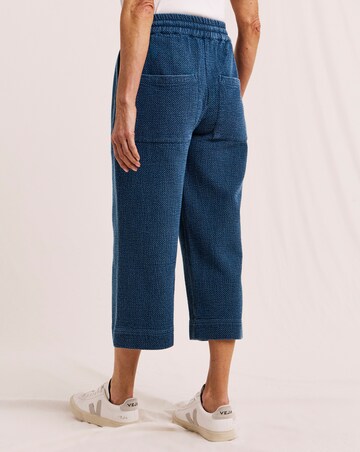 Julipa Denim Stitch Pull On Crop Trouser