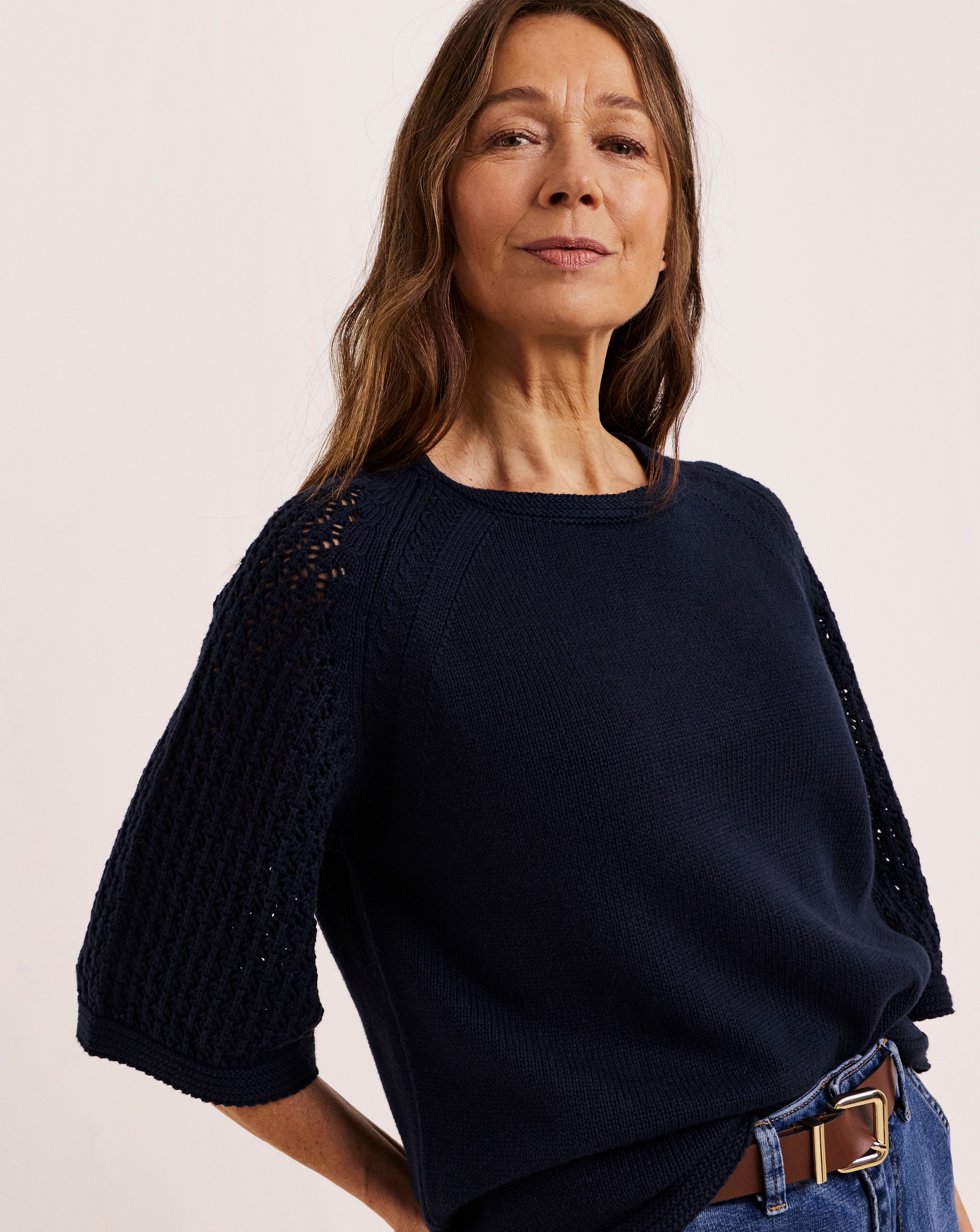 New In - Julipa Stitch Detail Short Sleeve Jumper