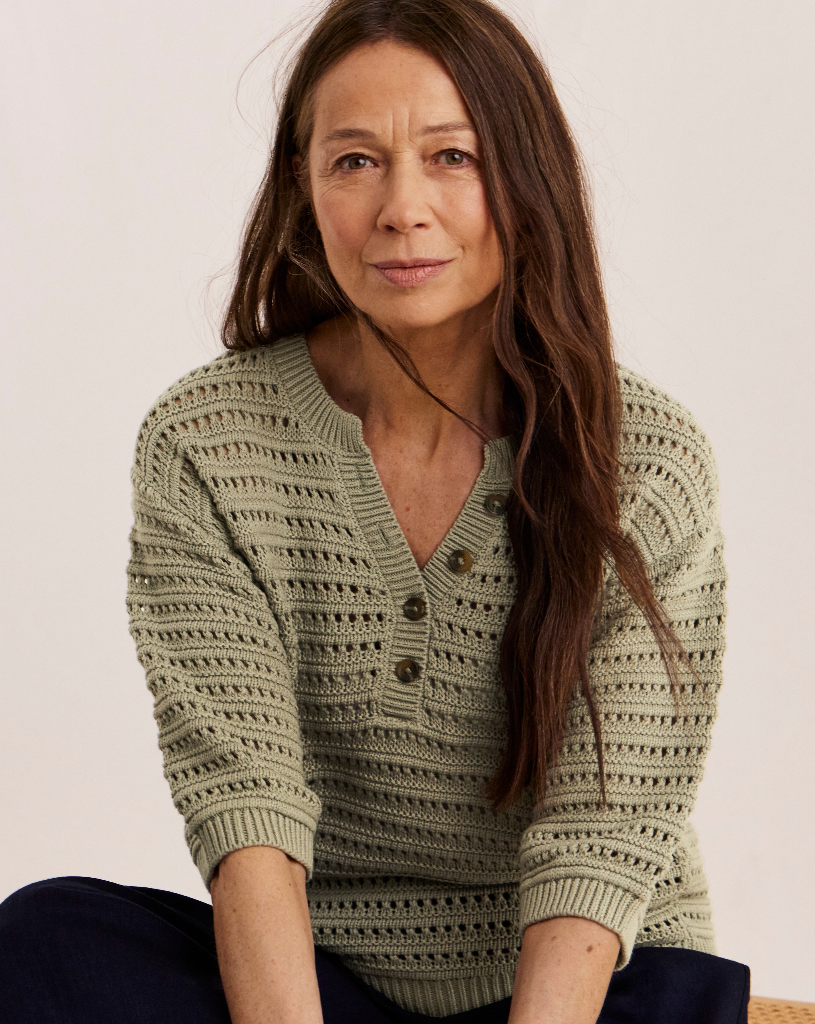 New In - Julipa Cotton Henley Jumper