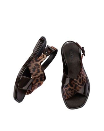 Melissa Cleo Jelly Leopard Sandals - Standard Fit