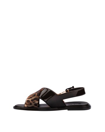 Melissa Cleo Jelly Leopard Sandals - Standard Fit