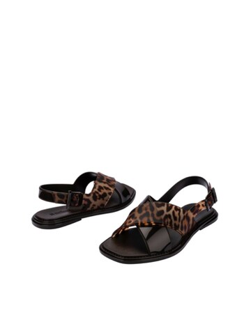 Melissa Cleo Jelly Leopard Sandals - Standard Fit