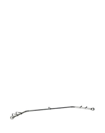 28mm Bay Window Eyelet Curtain Pole with Ball Finials