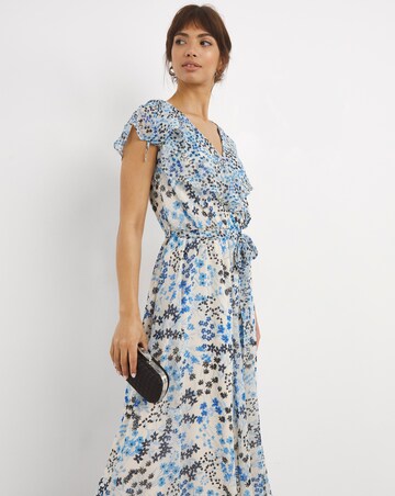 Joanna Hope Frill Wrap Maxi Dress