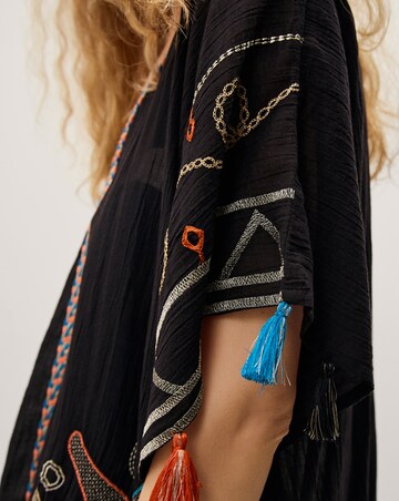 Monsoon Pelia Embroidered Mini Kaftan