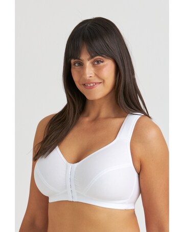Miss Mary Cotton X-back front closure Non-wired Bra