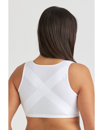 Miss Mary Cotton X-back front closure Non-wired Bra