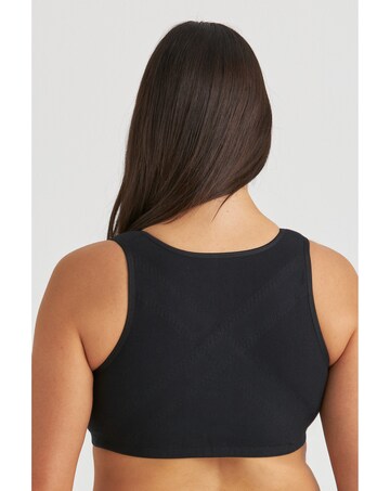 Miss Mary Cotton X-back front closure Non-wired Bra