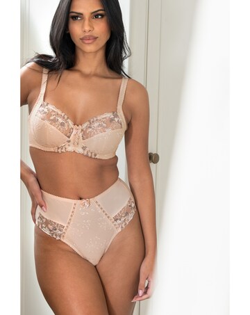 Pour Moi Sofia Lace Embroidered Deep Brief