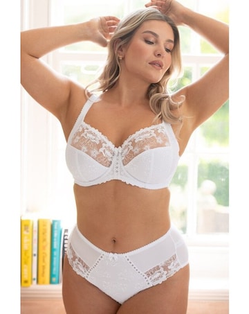 Pour Moi Sofia Lace Embroidered Side Support Bra