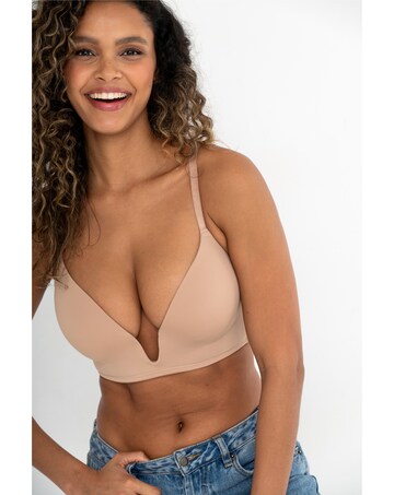 Pour Moi Definitions U Wire Plunge Low Back Push-Up Bra
