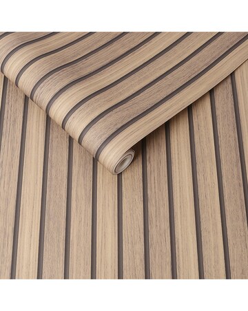 Fresco Natural Wooden Slats Wallpaper