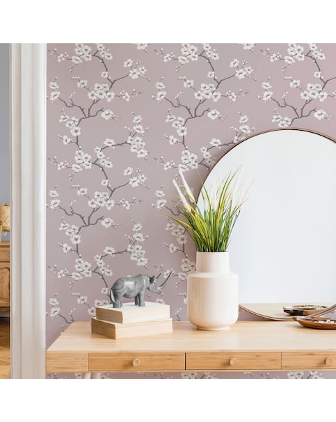 Fresco Pink Floral Wallpaper