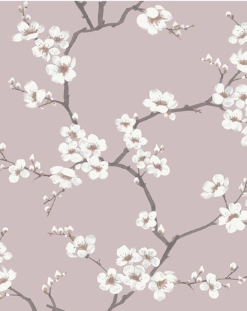 Fresco Pink Apple Blossom Floral Wallpaper