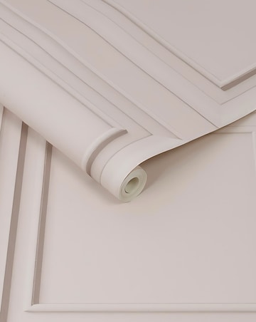 Fresco Wood Panel Blush Wallpaper