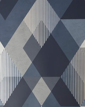 Sublime Navy Decadence Diamond Wallpaper
