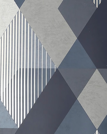 Sublime Navy Decadence Diamond Wallpaper