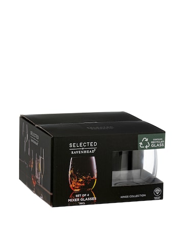 Ravenhead Kings Set of 4 Tumbler Glasses