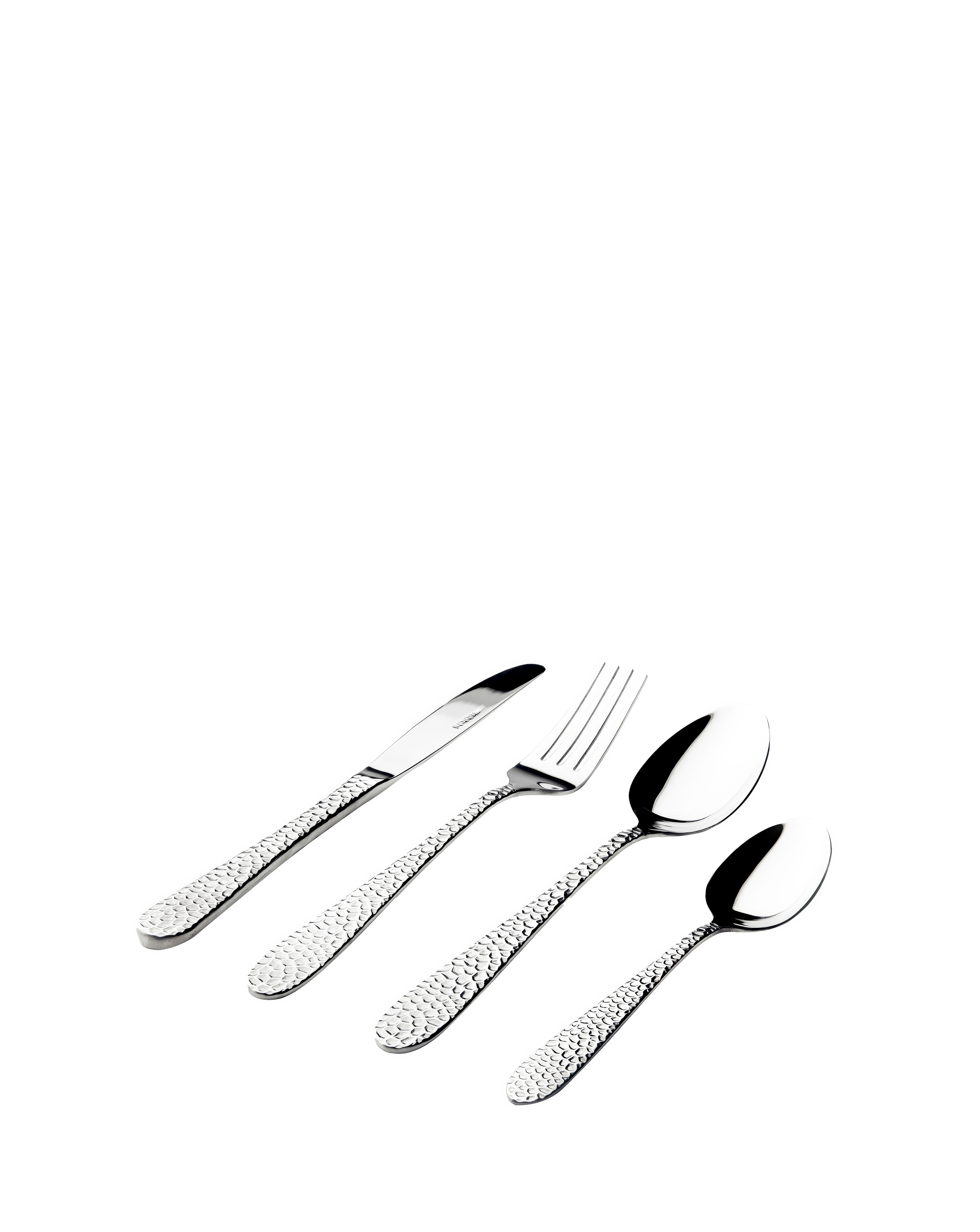 Sabichi 16 Pc Silver Hammered Cutlery