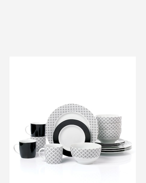 Waterside Geo 16 Piece Dinner Set