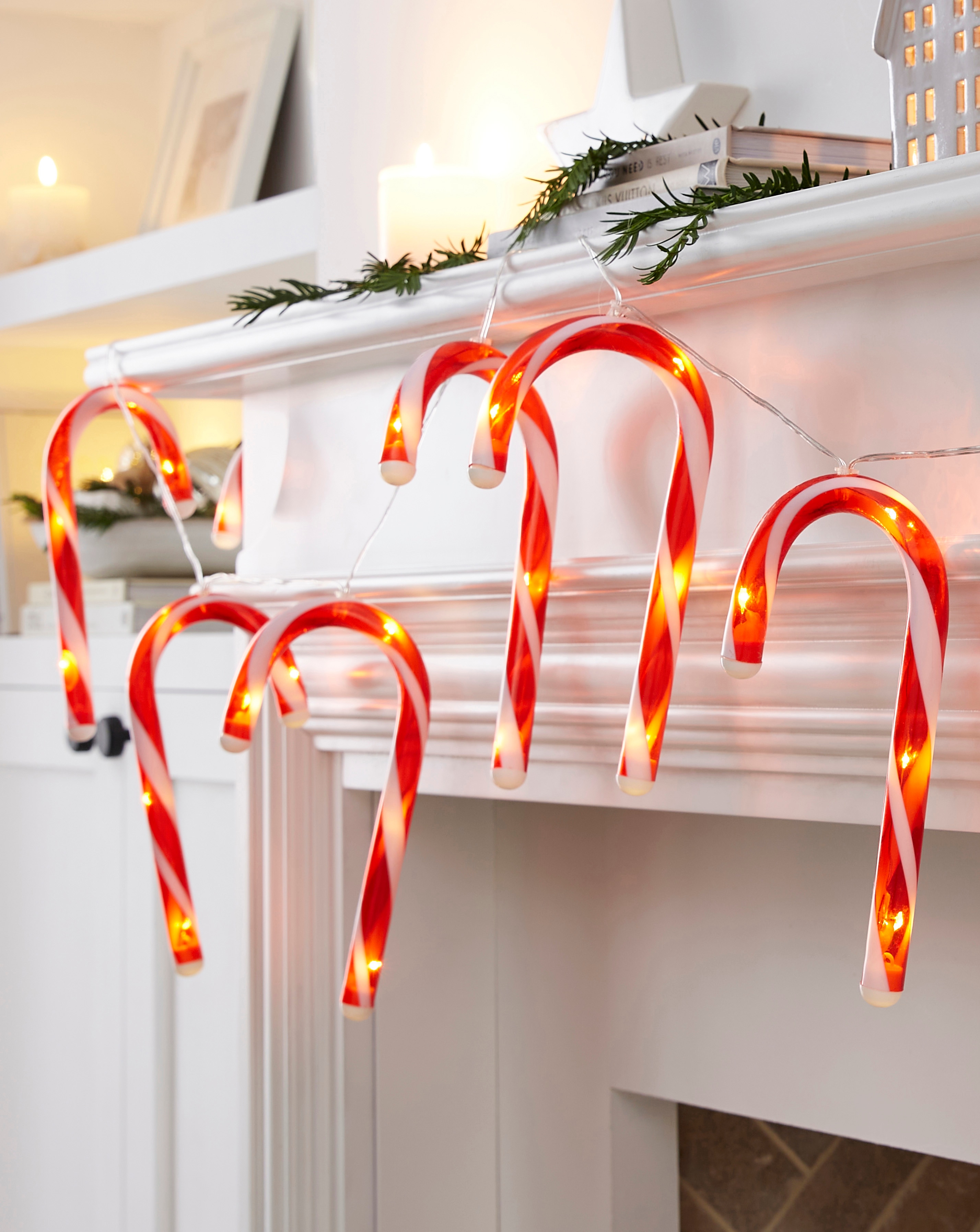 10 Candy Cane String Lights
