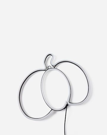 Neon Pumpkin Sign