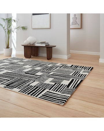 Catherine Lansfield Blocks Modern Abstract Rug