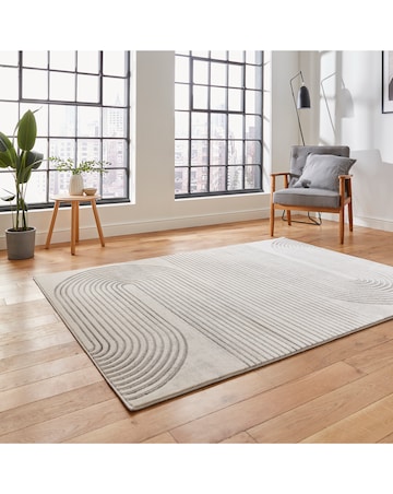 Think Rugs Apollo Modern Linear Rug - Swirl