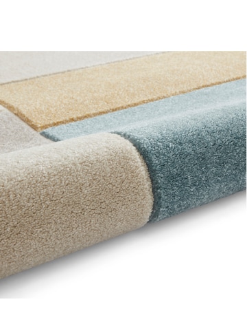 Think Rugs Matrix Modern Geometric Rug - Blocks Multi