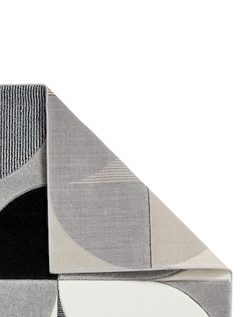 Think Rugs Matrix Modern Geometric Rug - Curves