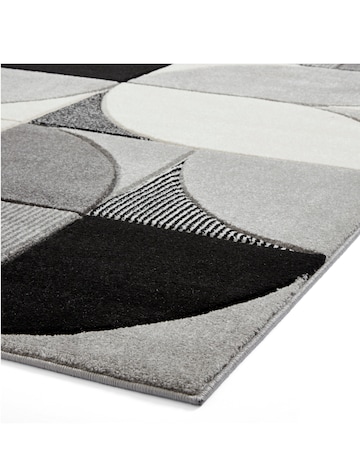 Think Rugs Matrix Modern Geometric Rug - Curves