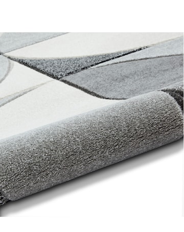 Think Rugs Matrix Modern Geometric Rug - Curves