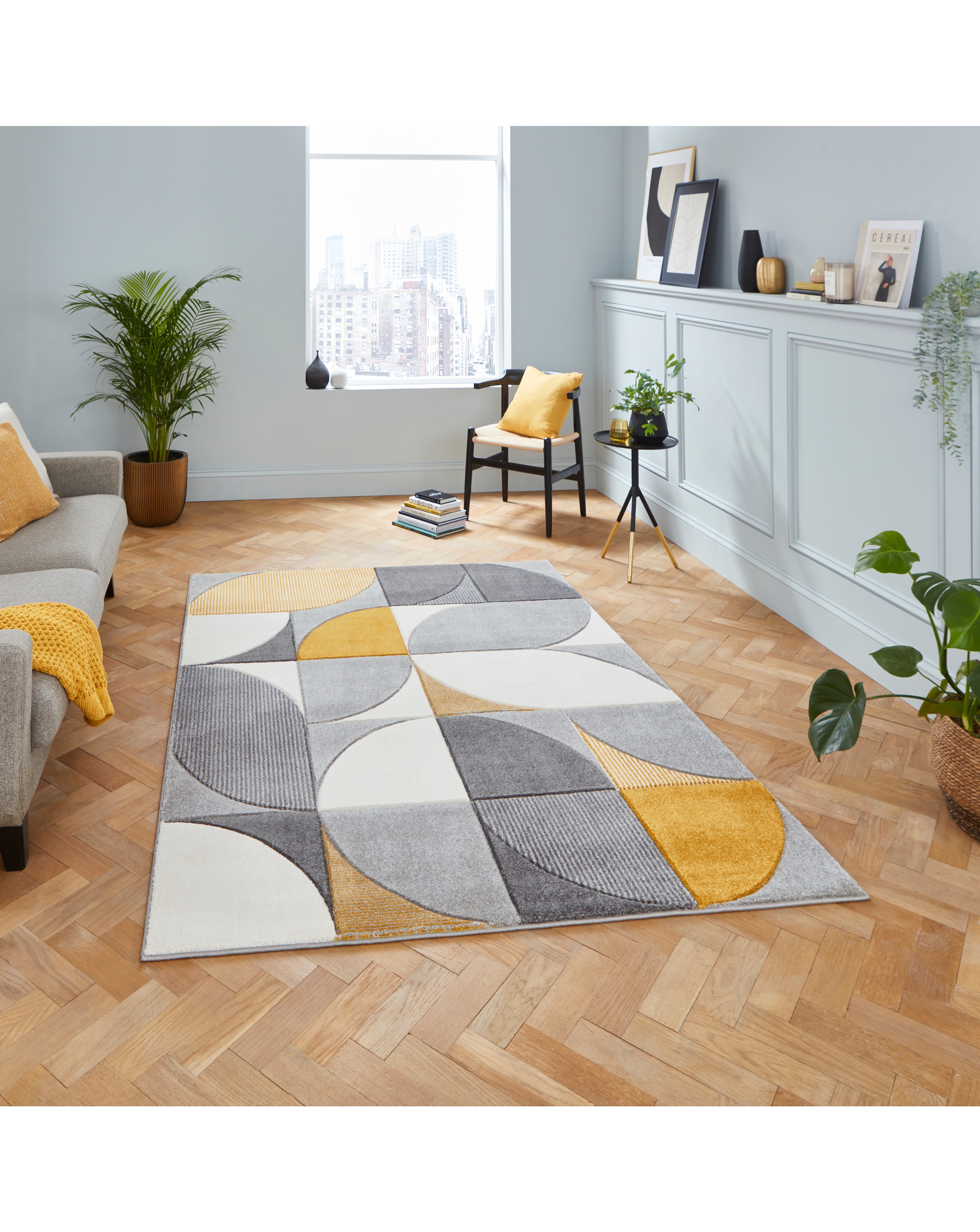 Think Rugs Matrix Geometric Rug