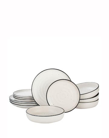 Waterside Speckle 12 Piece Dinner Set