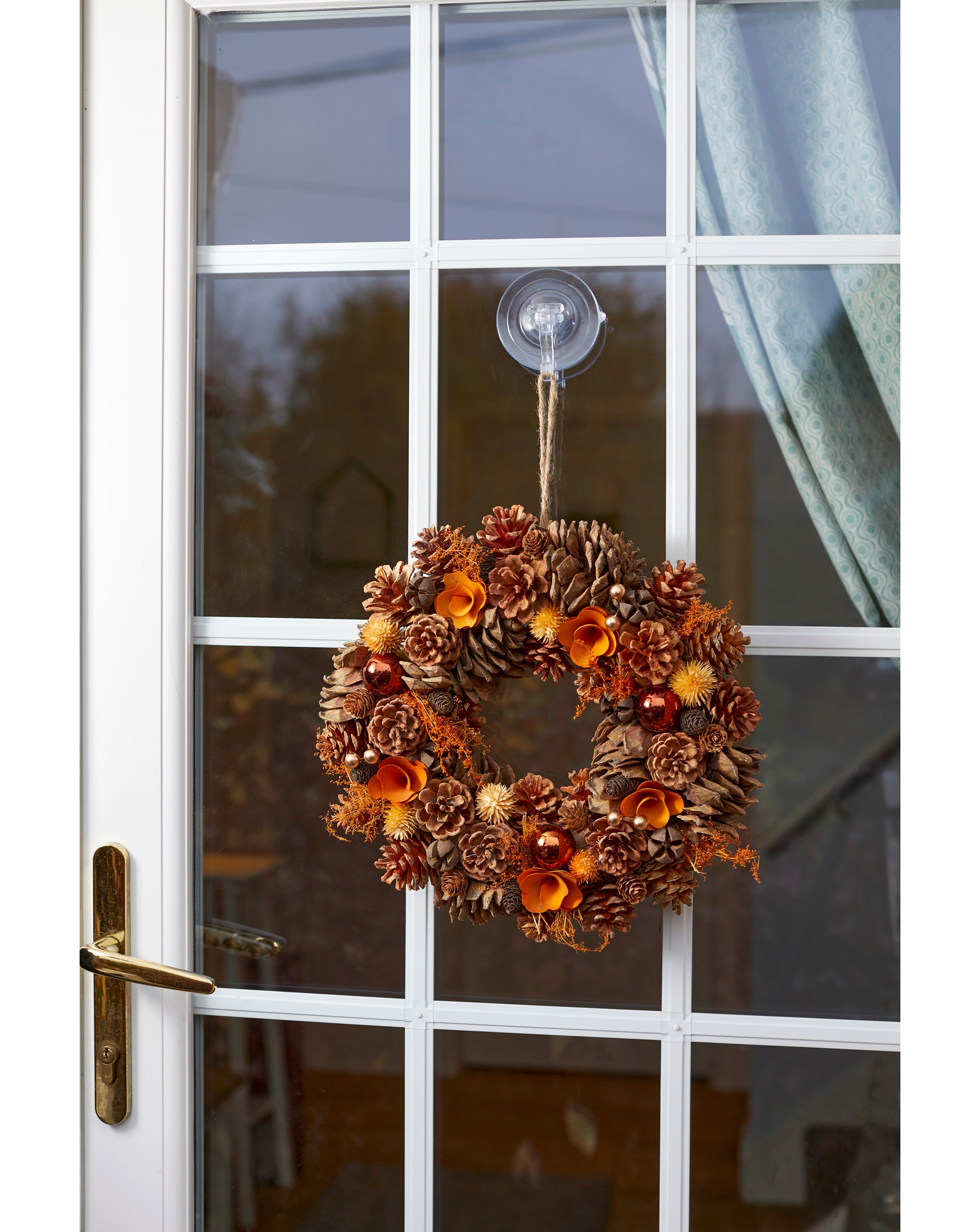 Copper Cone 36cm Wreath