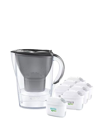 Brita Marella Cool Graphite Jug and MAXTRA PRO All-in-1 Filters - 6 Pack
