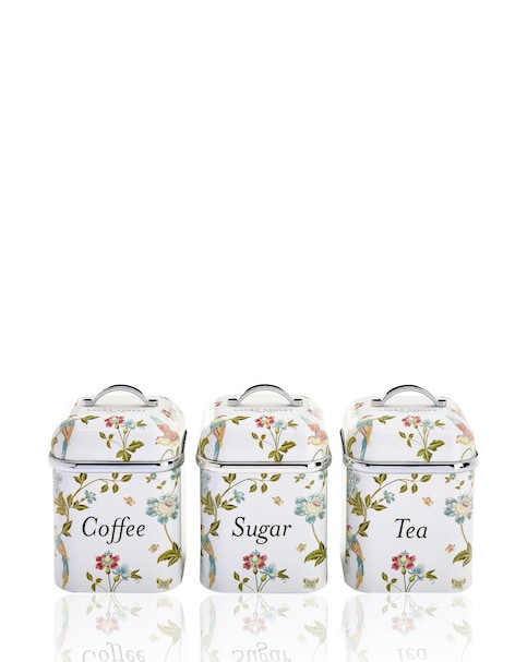 Laura Ashley Set of 3 Canisters White