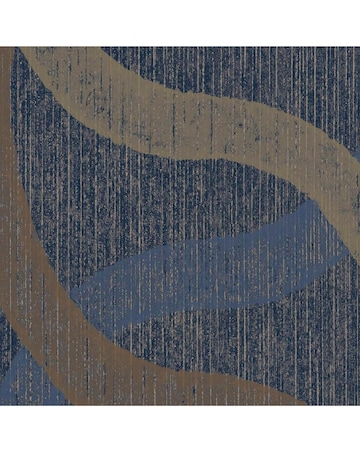 Boutique Refine Geo Navy & Gold Wallpaper