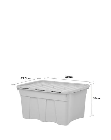 Wham Upcycled 54L Croc Box & Lid 5Pk