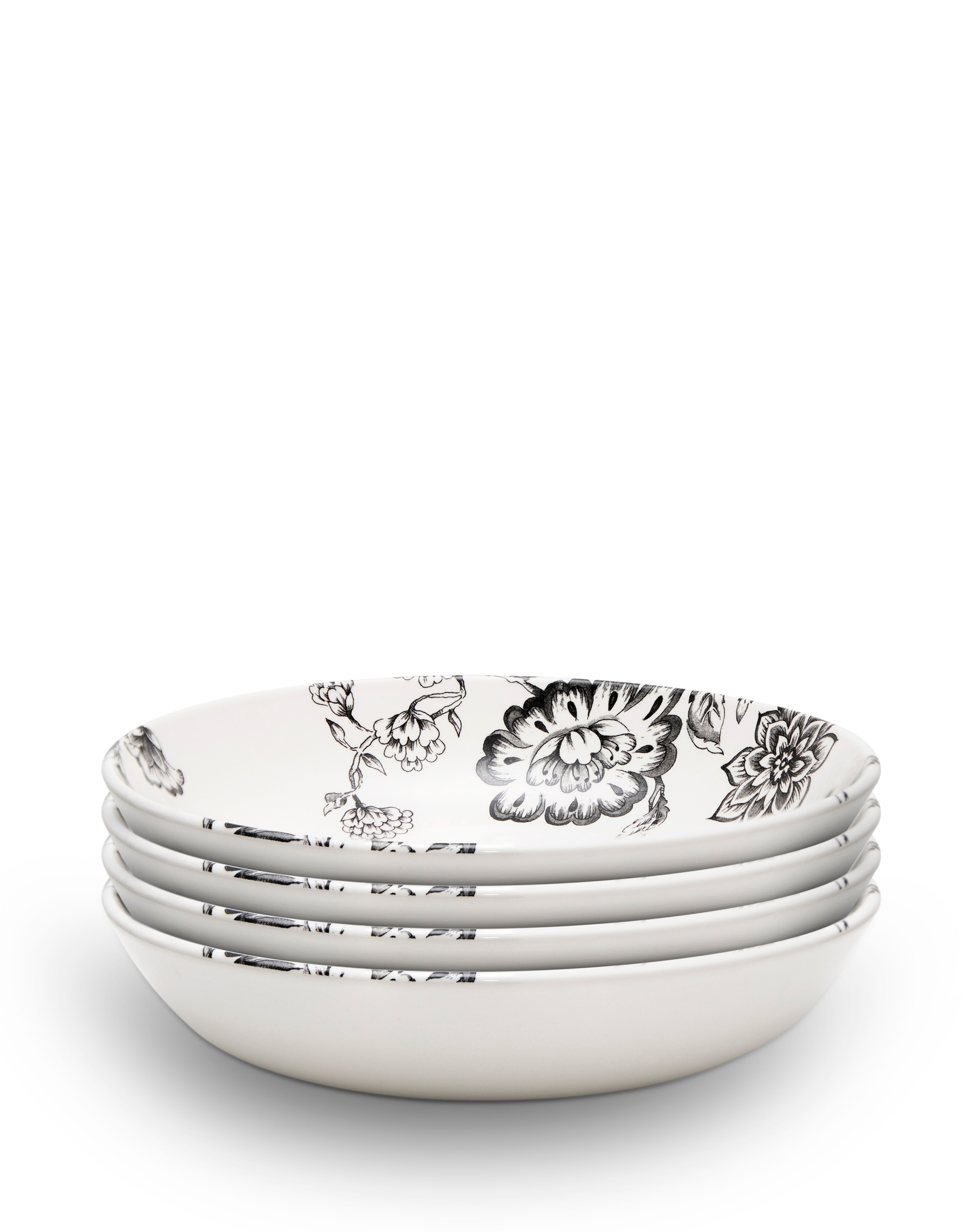 Wade Botanical Night 4 Pasta Bowls