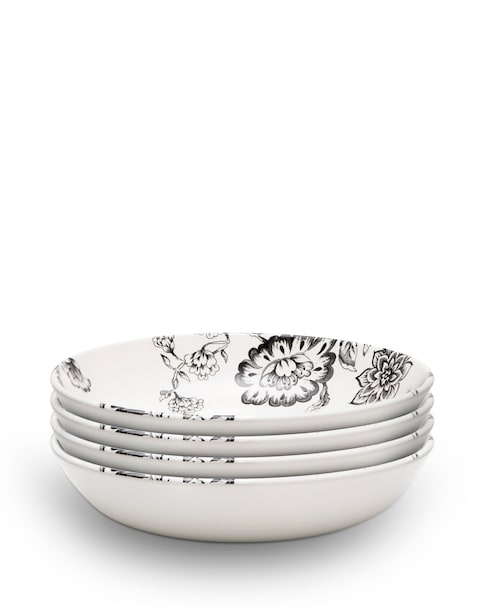 Wade Botanical Night 4 Pasta Bowls