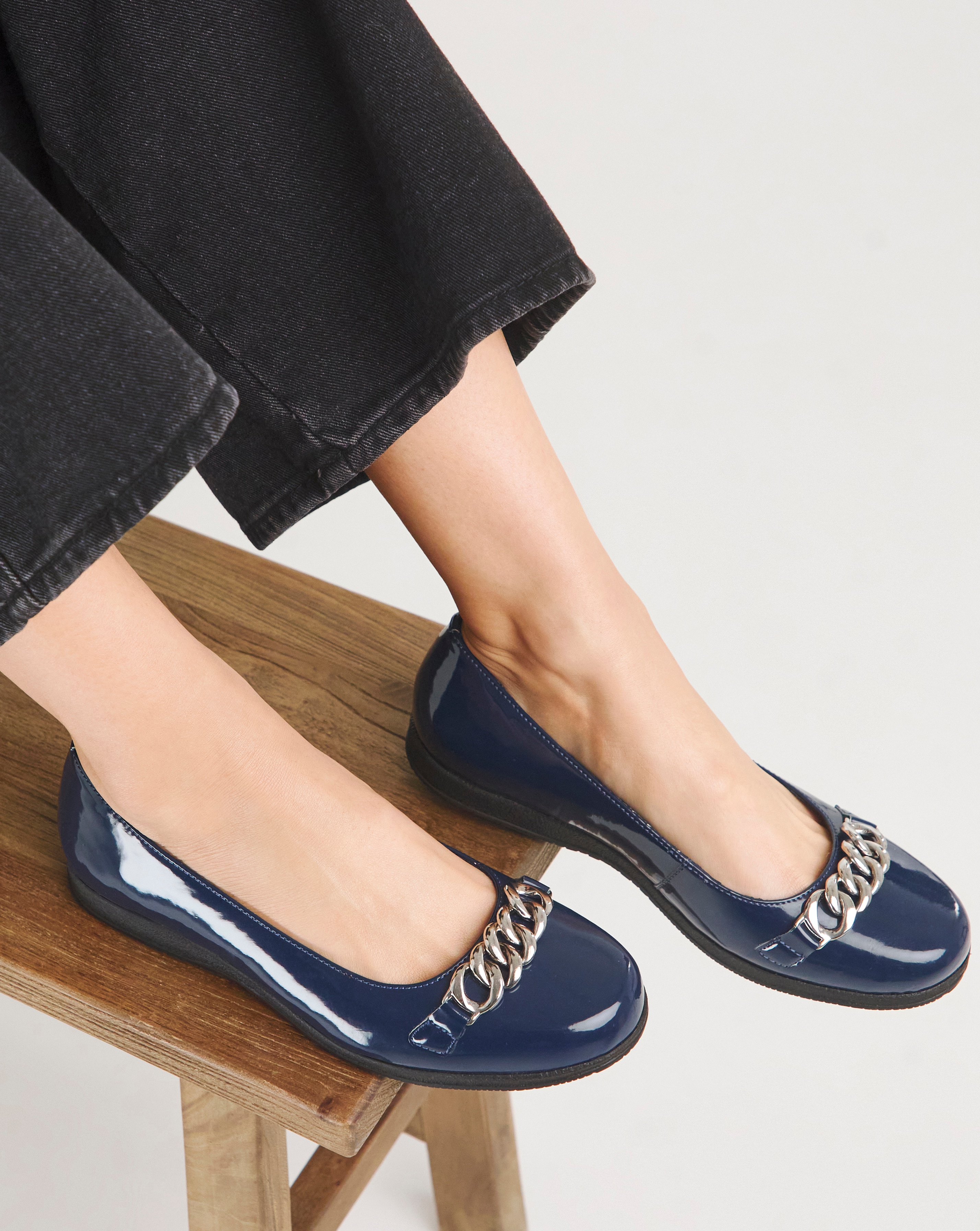 Snaffle Trim Ballerina Ex Wide Fit