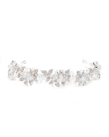 Silver Leaf And Bead Statement Emery Headband