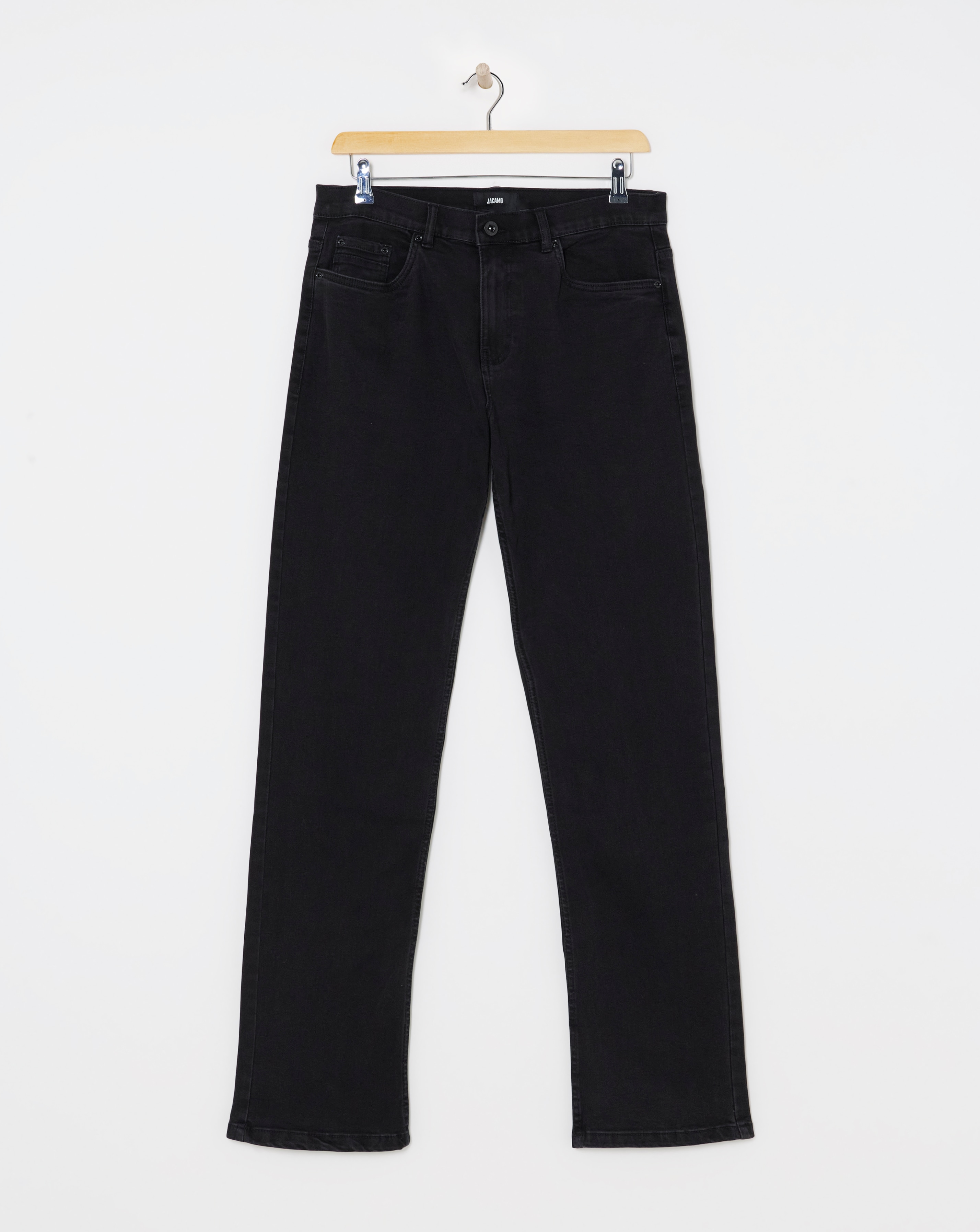 Black Loose Fit Stretch Jeans